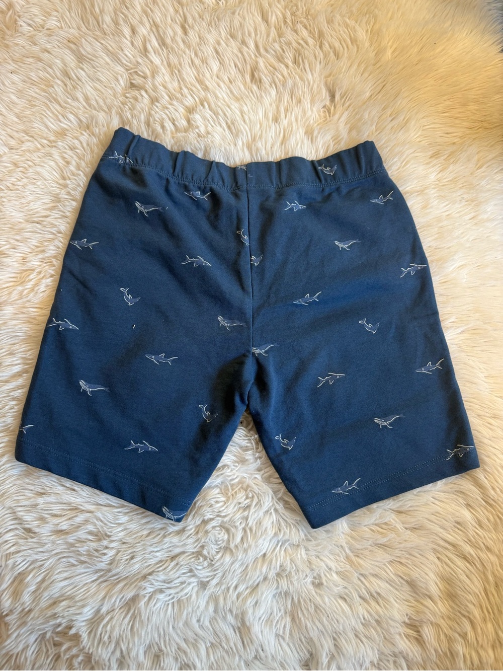 Nordstrom Rack Boy’s Navy Blue Shark Print Pull-On Shorts Medium - Picture 3 of 3